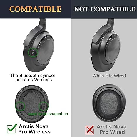 SOULWIT Mesh Fabric Replacement Earpads for Steelseries Arctis Nova Pro Wireless/Arctis Nova Elite Headphones - Image 2