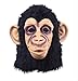 tytlmask Latex Masque Drôle Tête De Singe Tête Complète Masque Adulte Respirant Halloween Mascarade Fantaisie Dress Party Cosplay Looks Real 34 * 30Cm