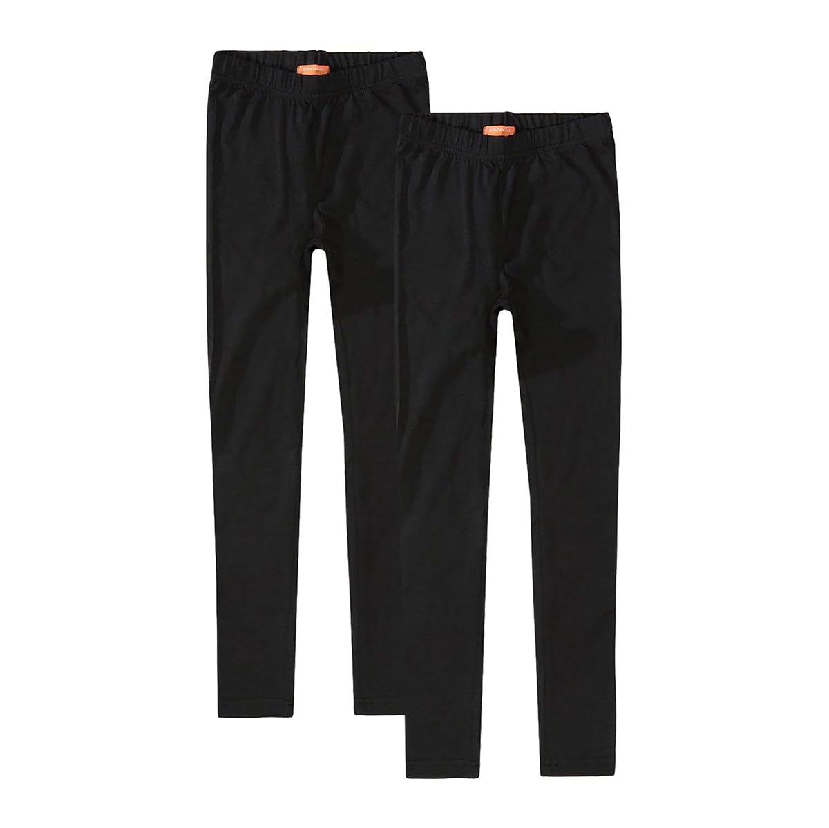 Leggings para niña, Ropa Niña, Pack Doble, Opacos, Elásticos, Resistentes, Cómodos, Versátiles, Combinables, Color Negro, Tallas 92-176, 116-122 cm