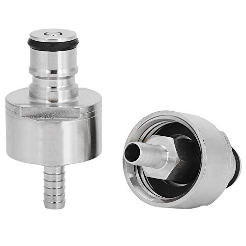 La Mejor Lista de Equipo de carbonatación , tabla con los diez mejores. 46 CHICIRIS Tapa de Carbonatación de Acero Inoxidable con Púa de 5/16 Pulgadas para Botellas de PET de Refrescos de Cerveza Casera, Tipo de Bloqueo de Bola de 2 Piezas para Equipos...