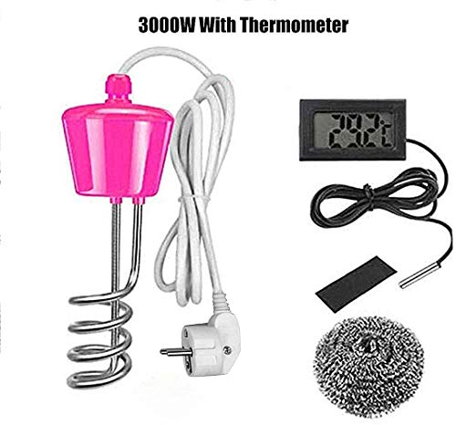 Preisvergleich Produktbild Elektrische Tauchsiederheizung, 3000W / 220V Reisetauchsieder für Badewanne, Eimer, Aufblasbarer Pool.