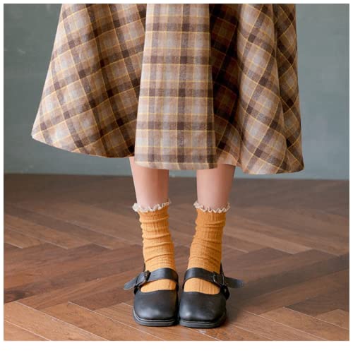 Meias, meias de montagem, meias, meias femininas [4 pares], meias fofas de heap, primavera, outono e