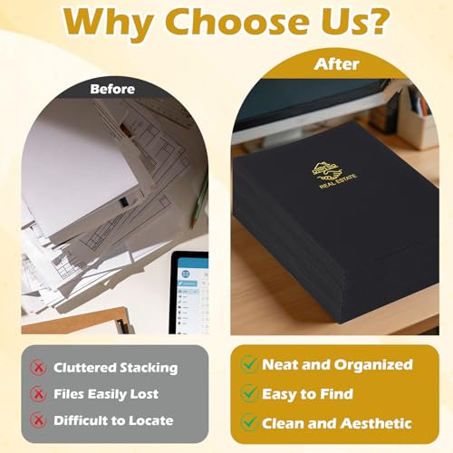 10 Pieces Real Estate Document Folder with Business Card Letter Size Real Estate Agent Twin Pocket Folders Estate Planning Folder with Pockets for Real Estate Agent Supplies - Image 5