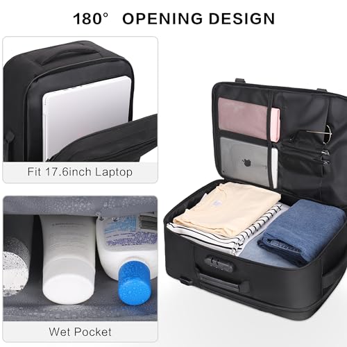 Travel Backpack for Traveling on Airplane, Airline Approved 18x14x8 Travel Backpack for Men & Women, Carry On Luggage Suitcase3