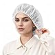 Chovbe Einweghaarnetz 21 – 100 Stück Haarnetze aus Vliesstoff, Doppeltes Elastisches Band, Atmungsaktive Barretthauben für Küche, Lebensmittelindustrie & Hygiene (Weiß)