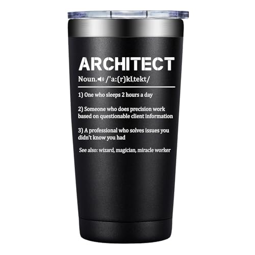 SpenMeta Architect Architecture Gifts for Christmas, Birthday - Cool Architect Gifts for Student, Men Women. 20 Oz Architecture Tumbler Cup