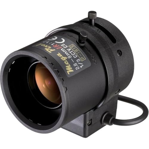 Tamron M13VP288IR Lente de cámara Cámara de CCTV Negro - Objetivo (Cámara de CCTV, 0,3 m, Montura CS, Manual, 2,8-8 mm, 1,49 cm)