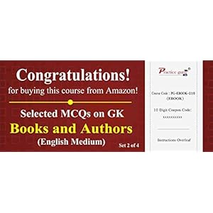 Practice Guru Selected MCQs on GK - Books and Authors
