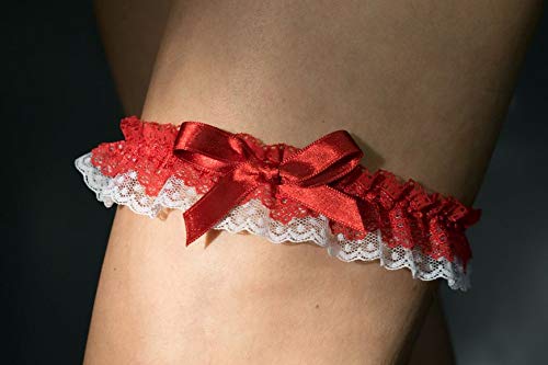 Bridal garter tossing garter wedding garter bridal gift prom garter red