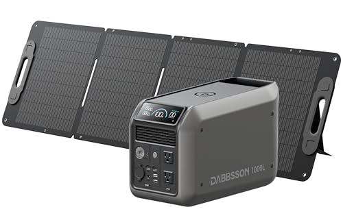 Amazon.co.jp: Dabbsson 1000L ポータブル電源と120W ソーラー