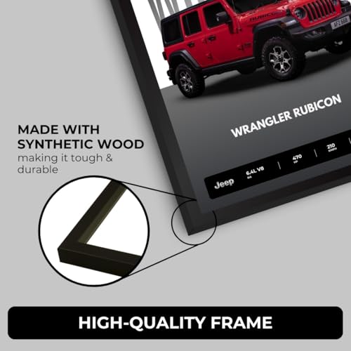 Image of Funk You Store Jeep Wrangler Poster | Framed Poster of Jeep Wrangler Rubican A4 Sized (31 x 23 cm) | Car Posters for Wall, Gift for Boys, Car for Wall, Bedroom, Hostel, Study Room