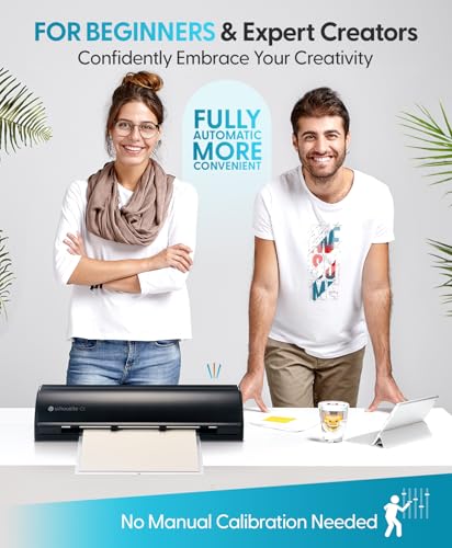 Image of Silhouette America Cameo 5 Alpha (α) - Smart Cutting Machine for Print & Cut - Quiet Operation with AutoBlade, Studio Software, Cutting Mat- Matte Black (Machine)