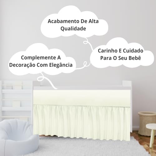 Saia De Berço - Padrão Nacional E Americano - Branca Perfeita