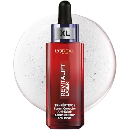 L'Oréal Paris Sérum Corrector Tri-Péptidos Anti-Edad Revitalift Laser, Con Tri-Péptidos, Ácido Hialurónico y Vitamina Cg, 50ml