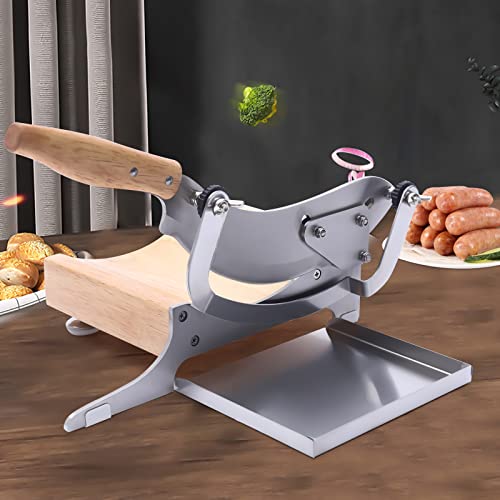 Cortadora manual de carne acero inoxidable ajustable miniatura 4