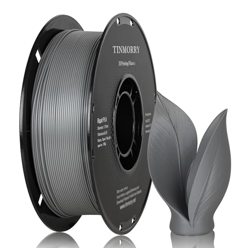 Image of TINMORRY Rapid PLA Filament 1.75 mm, 1 KG, Grey | Up to 300 mm /s, Smooth Printing, Neatly Wound, Low Warping, Compatible with Most FDM 3D Printers, Beginner-Friendly