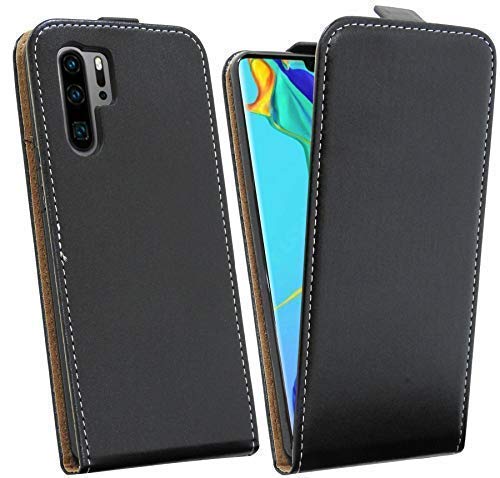 Cofi1453® Flip Case Für Huawei P30 – Vertikale Klapphülle Mit Magnetverschluss & 360° Schutz | Schwarz