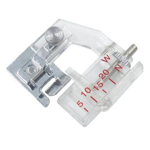 Lumi Zenva Prensatelas para Colocar Bies, Vivos y Dobladillos Snap-On para Máquinas de Coser Alfa Singer Brother Juki Lidl y más Accesorio de Precisión para Terminaciones, Acero Templado Dur