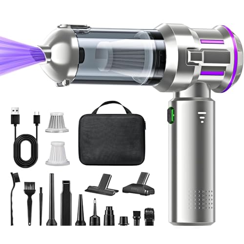 RABIGALA Handstaubsauger Akku 4-in-1,25000PA Handstaubsauger Kabellos,Autostaubsauger Akku,...