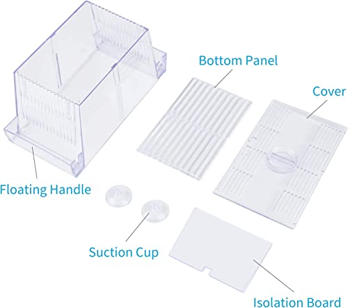 Image of VAYINATO Fish Breeding Box Tank Hatchery Incubator Aquarium Isolation Box For Baby Shrimp Guppy Fh-101 By Petzlifeworld
