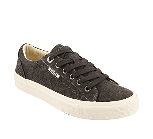 Taos Footwear Women's Plim Soul Charcoal Wash Canvas Sneaker 9 M US