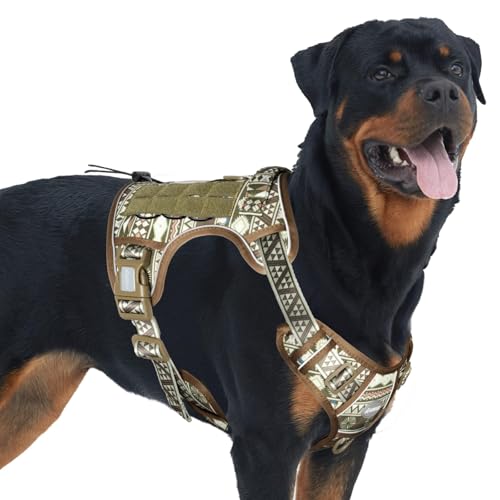 Image of AUROTH Dog Harness for Large Dogs, No Pull Tactical Dog Vest Heavy Duty