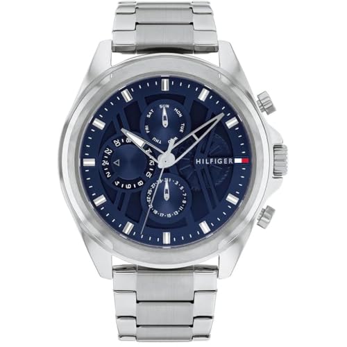 Tommy Hilfiger Reloj Analógico De Cuarzo Multifunción Para Hombre Con Correa En Acero Inoxidable O En Piel Tommy Hilfiger Reloj Analógico De Cuarzo Multifunción Para Hombre Con Correa En Acero Inoxidable O En Piel