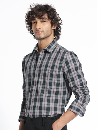 Image of Rare Rabbit Regular fit Checked Shirt
