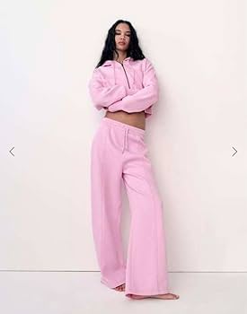 Amazon.co.jp: プラッシュ ジャージー ワイドレッグ ジョガー