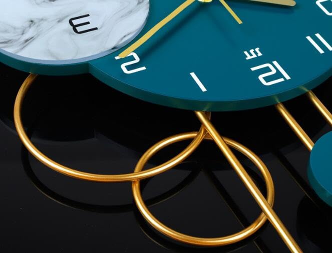 Orologio da Parete, Cifre Romane Orologio Industriale Europeo da Parete Silenzioso Rotondo in Metallo Moderno di Grandi Dimensioni, 40 * 80 cm