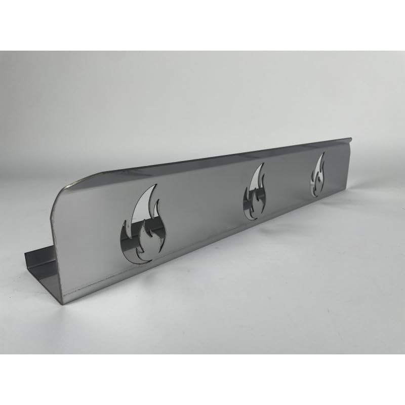 Barra Parafiamma in Acciaio per Forno a Legna – 60x10 cm, Altezza 12 cm – Protezione per Cottura Diretta – Ideale per Pizze, Pane e Alimenti Artigianali