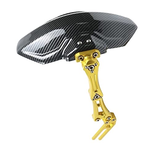 フェンダーカバー に適合するホンダ CBR 600F 125R NC 750X モーターサイクルアルミリアフェンダーカーボンファイバープリントプラスチックマッドガード(Gold)