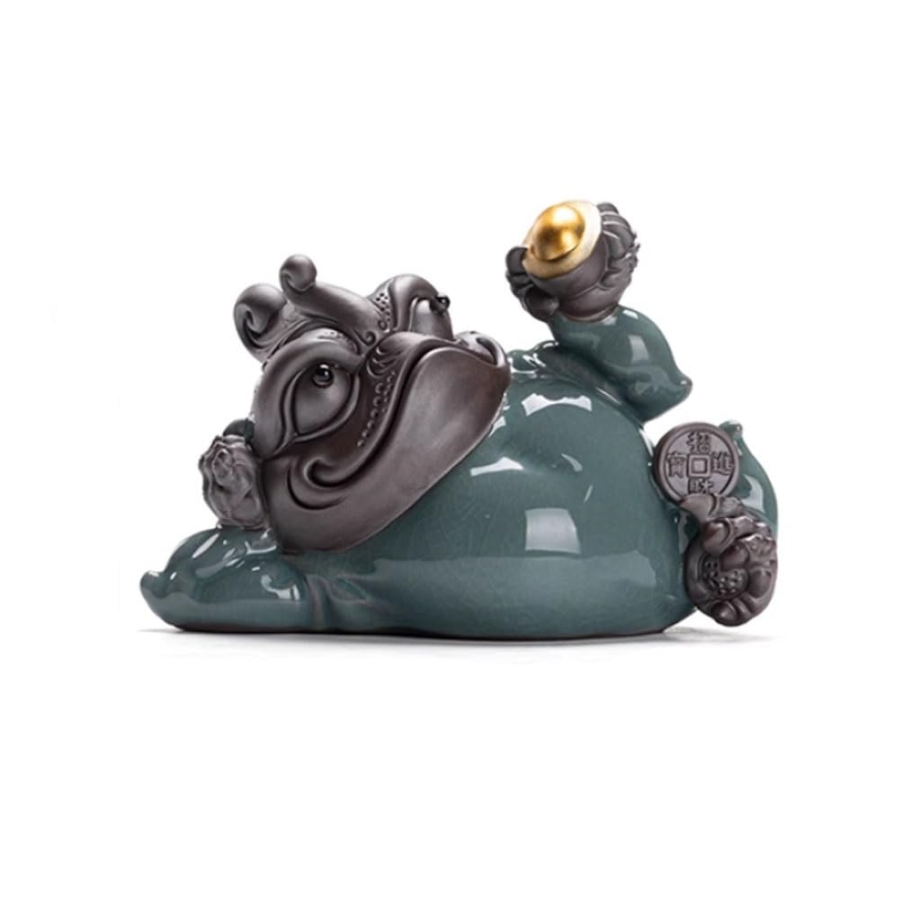 SAMCIOI Tea Pet Kung Fu Tea Set Creative Lucky Tea Pet Ornaments Home Table Tray Kung Fu Set Small Teaware Ornaments