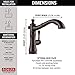Delta Faucet Cassidy Pull Out Kitchen Faucet, Oil Rubbed Bronze Kitchen Sink Faucet, Kitchen Faucet with Pull Out Sprayer, Magnetic Docking Spray Head, Venetian Bronze 4197-RB-DST