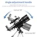 Telescope for Kids & Adults, 70mm Aperture 300mm Telescopes for Astronomy Beginners, 15X-150X Magnification Portable Refractor Telescope with Adjustable Tripod, Phone Adapter