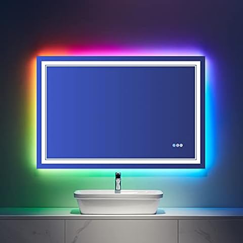 Espejo LED RGB de pared ISTRIPMF para baño Cover