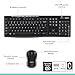 Logitech MK270 Wireless Keyboard and Mouse Combo for Windows, 2.4 GHz, 8 Multimedia Keys, PC, Laptop, Wireless Keyboard Compact Mouse Combo - Black