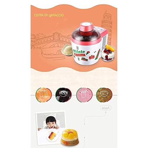 AYDQC Elektrische Eismaschine + 600ml Softeismaschine, geeignet für Eiscreme, Sorbet, (Kinder und Erwachsene Desserts… – Bild 6