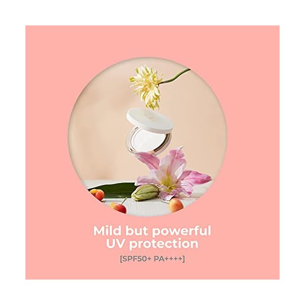 Vegan Sun Cushion by ATHÉ Vegan Relief Sun Cushion SPF50+PA++++ 0.84 oz, 24g | The Large-sized Athe Vegan Sun Cushion | Protection for Face and Body from Sun UV rays | Vegan Moisturizing Skin Care | Vegan Sunscreen | Kbeauty