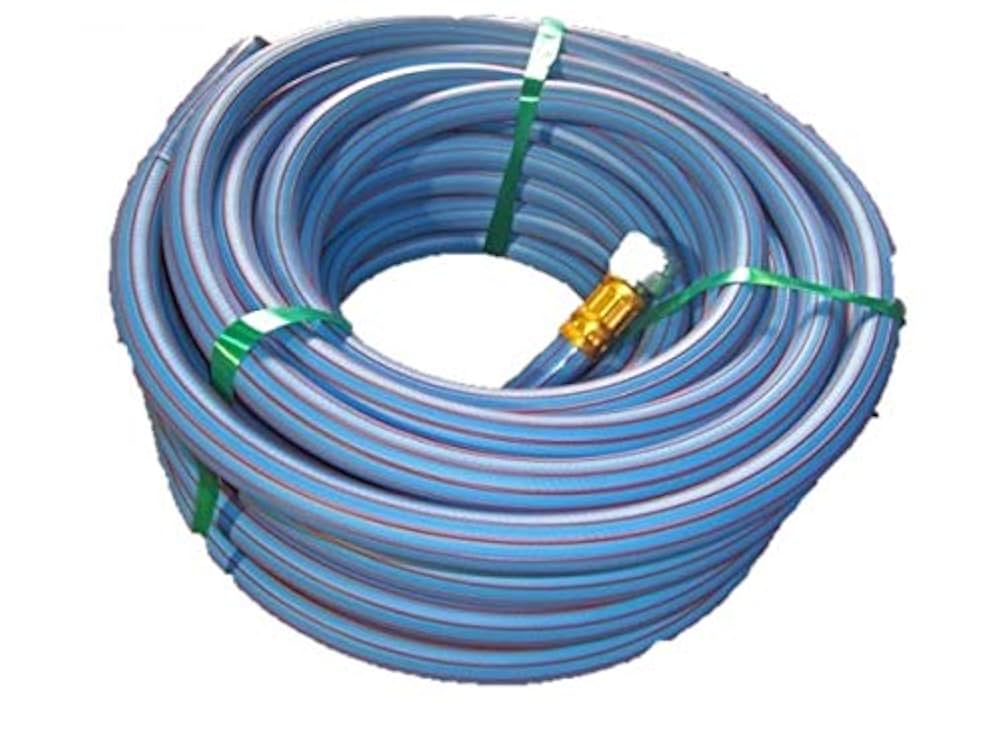 ② 20m 19mm エアーホース カップリング付き ブルーホース 高圧ホース ② 20m 19mm エアーホース カップリング付き ブルーホース 高圧