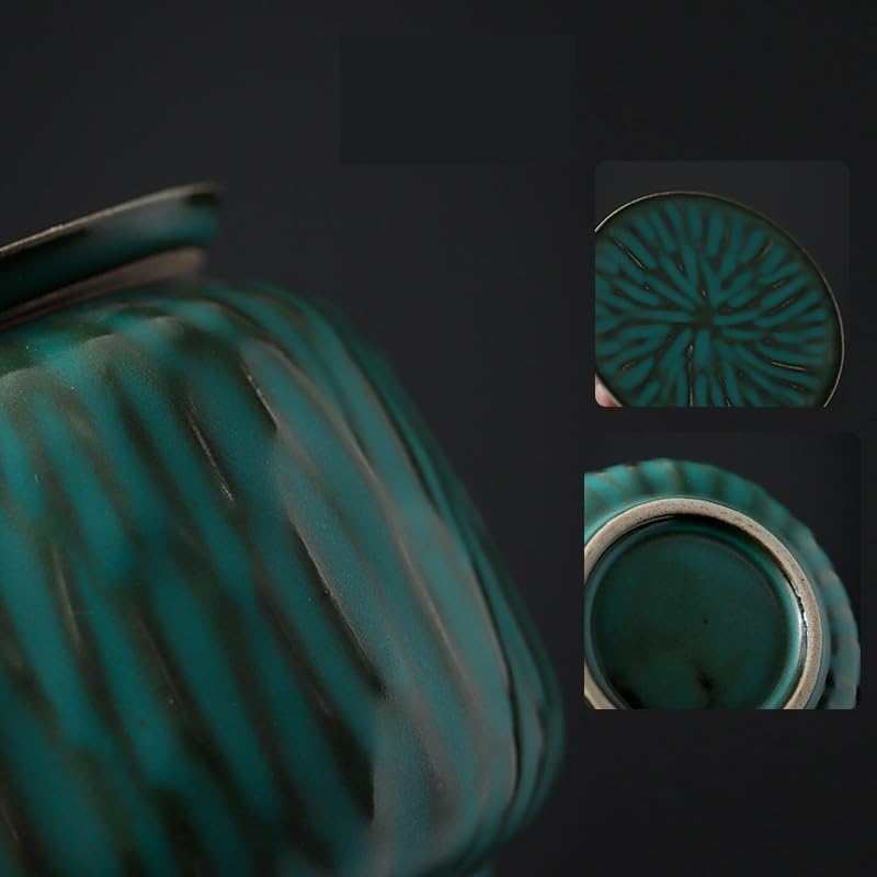 Pojemniki na herbatę do sypkiej herbaty Ceramiczne puszki na herbatę Mała, szczelna mini przenośna próbka w stylu retro