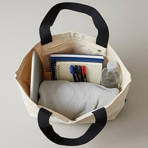 ELES VIDA® Baumwolltasche 45x38x15 cm PREMIUM - OEKO-TEX® zertifiziert - Umhängetasche, hochwertige Stofftasche, Tragetasche, Schultertasche, Einkaufstasche, Jutebeutel, Stoffbeutel