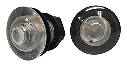 PactradeMarine - Luz LED Redonda de cortesía para Barco, Color Azul, 2 Unidades