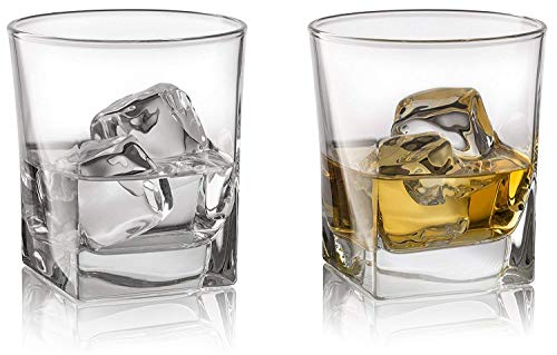 Red Rocks B077365KJQ Double Old Fashioned Whiskey Glass (Set Of 4) With Granite Chilling Stones - 10 Oz Heavy Base Rocks Barware Glasses thumb #7