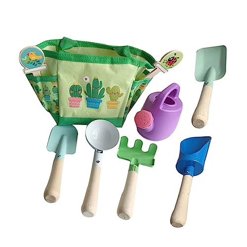 Kisangel 1 Juego Toy de jardín Juego de Nueve Piezas jardín de Infancia jardín Aprender Juguete jardinería también para Herramienta de jardinería para Planchar Verde