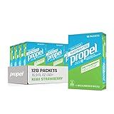 Propel Powder Packets, Kiwi Strawberry With Electrolytes, Vitamins and No Sugar, Pack of 12, 10 Packets each, Total 120 packets (Packaging May Vary)
