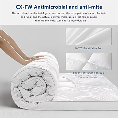 Liomindar-Twin-XL-Mattress-Topper-Extra-Thick-Mattress-Pad-Cover-Super-Soft-Breathable-Down-Alternative-Fill-Pillow-Top-Bed-Topper-with-8-21Inch-Deep-Pocket