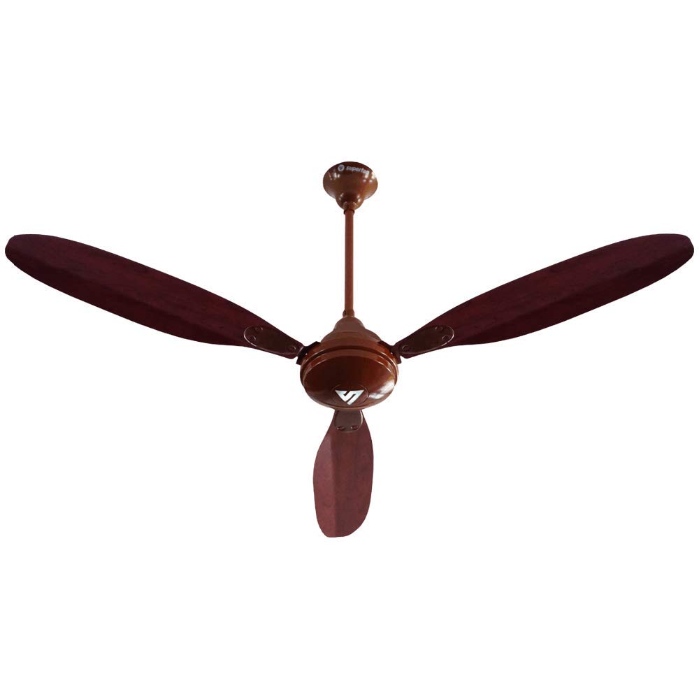Superfan SuperX1 Treeze 1200mm BLDC Ceiling fan for Home | India's 1'st BLDC fan| Wood Finished | BEE 5 Star Rated Energy Efficient BLDC Fan| 5 Year Warranty(Mahagony)