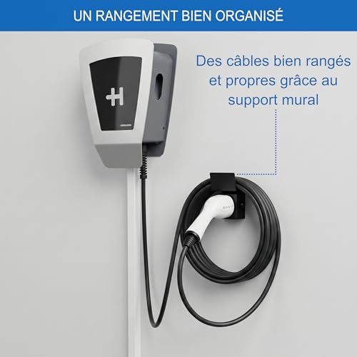 Support mural Type 2 premium pour câble de recharge : rangement robuste et sécurisé pour Wallbox - 3