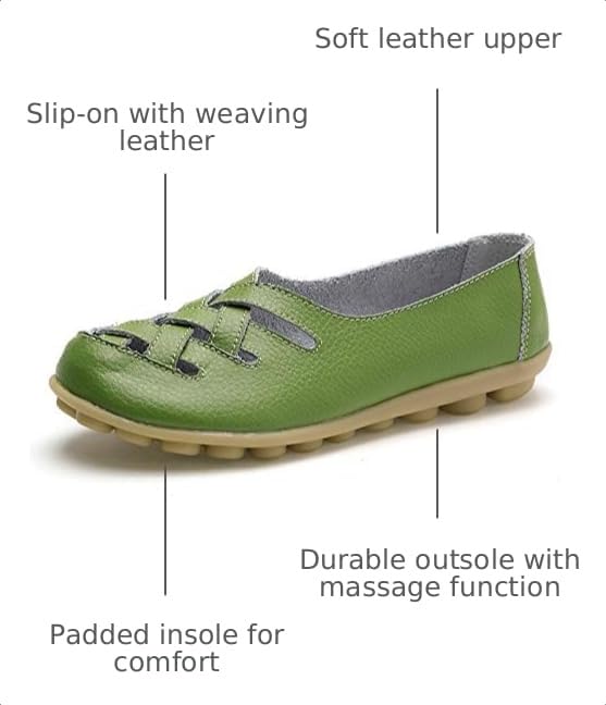 Image of VenusCelia Women's Braided-Nests Walking Flat Loafer